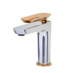 Hermes Basin Mixer Chrome-Rosegold