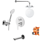 Pruva Concealed Shower Set Chrome Turkey