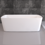 Recto C113 185x86x63(h)cm Glossy White Freestanding Bathtub