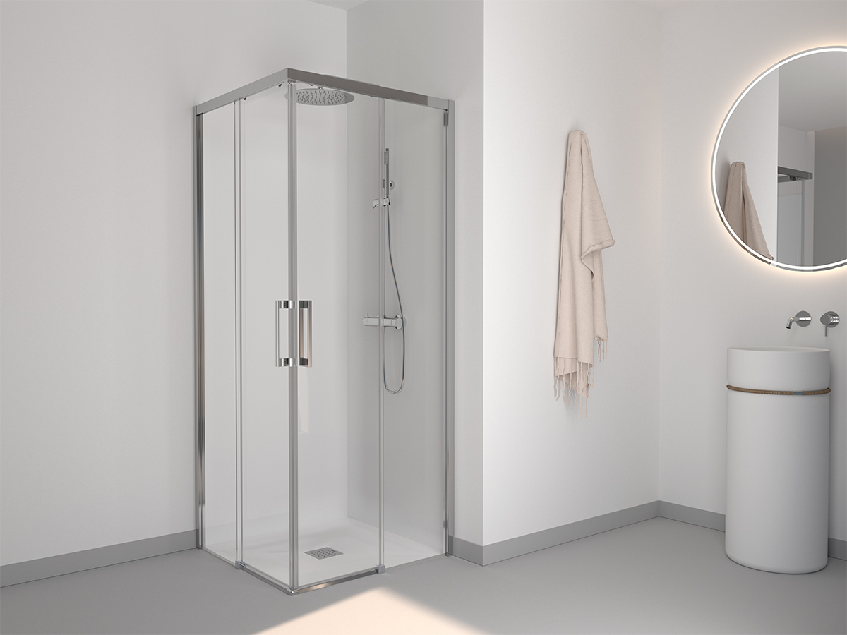 Shower Enclosure Lisboa Sliding Door 130cm Spain Shower Enclosure Lisboa Sliding Door 100cm Spain - Image 1